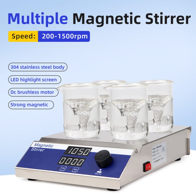 4-unit magnetic stirrer MS34+LA045 - Image 2
