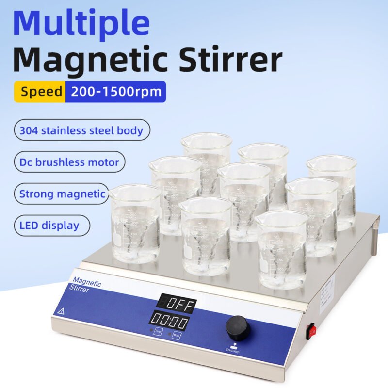 9-unit magnetic stirrer MS39+LA047 - Image 2
