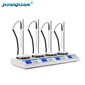 Four-position heating magnetic stirrer with digital display+LA014