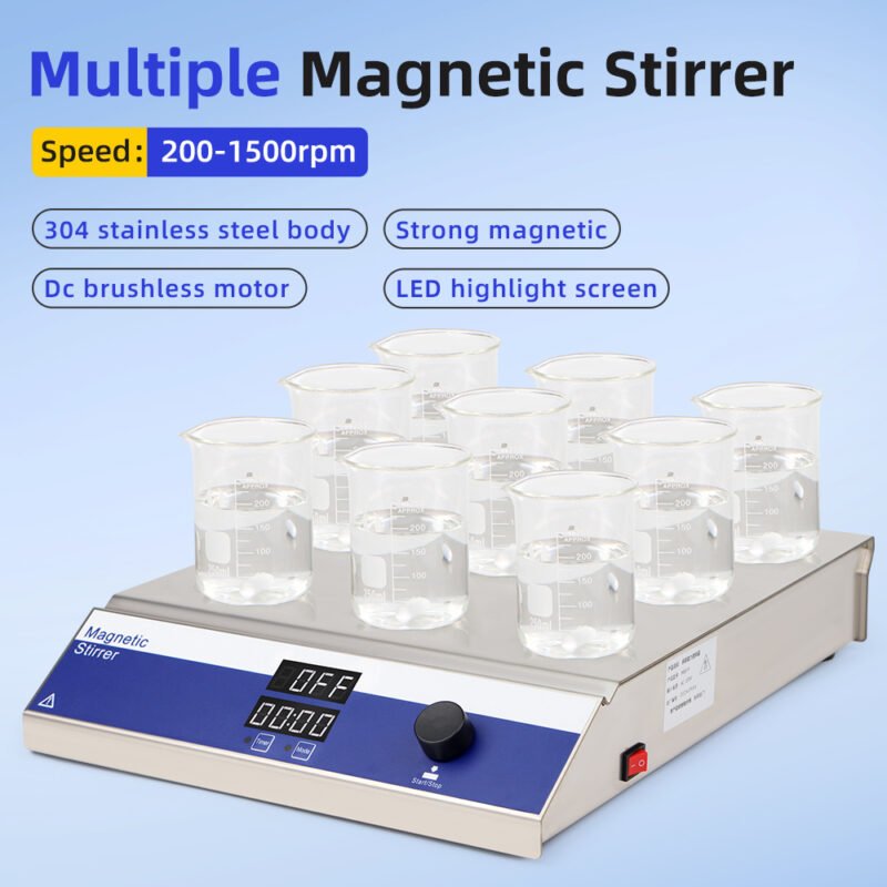 9-unit magnetic stirrer MS39+LA047 - Image 3