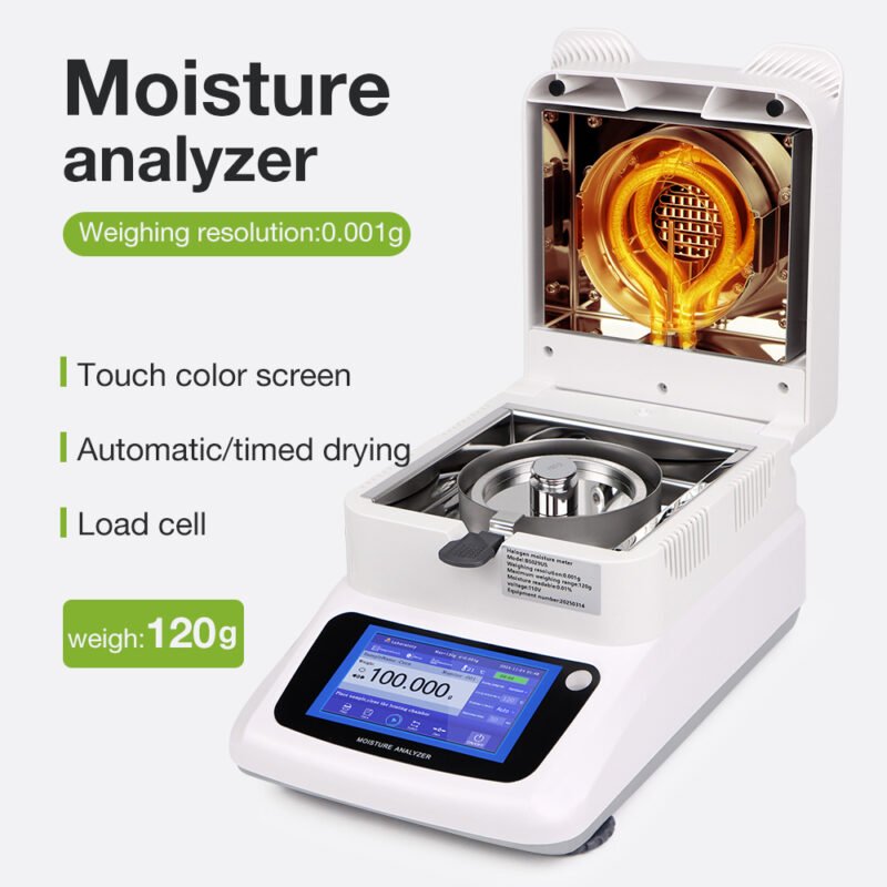 120g/0.001g 5-inch touchscreen moisture analyzer+BS029 - Image 3