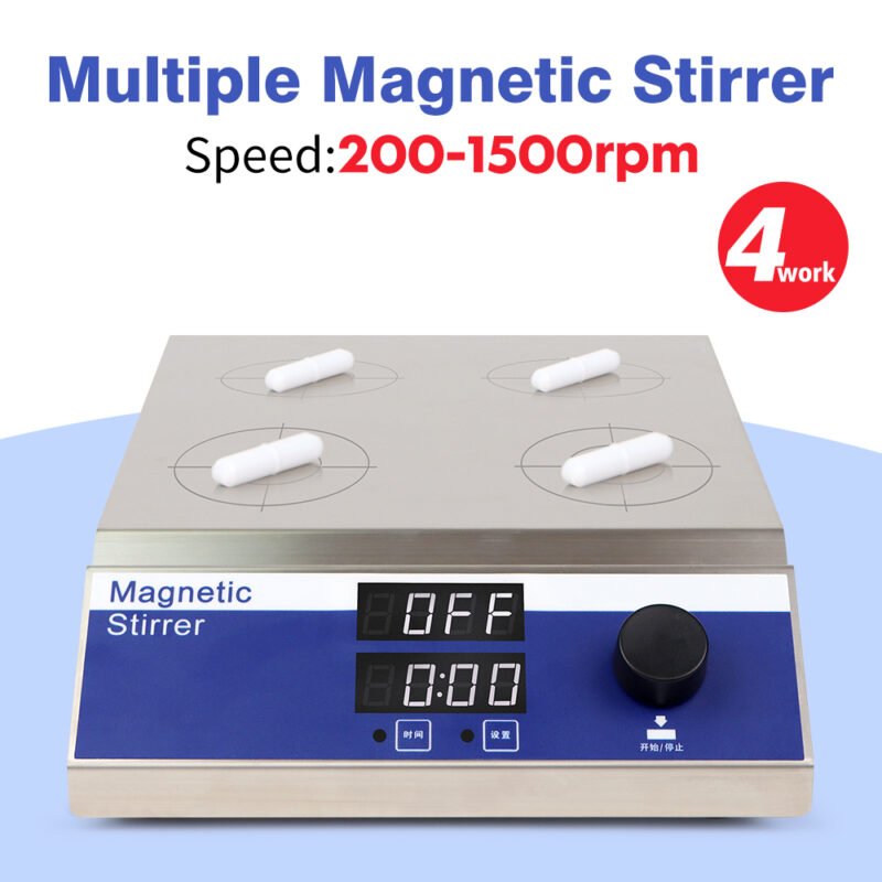 4-unit magnetic stirrer MS34+LA045 - Image 4