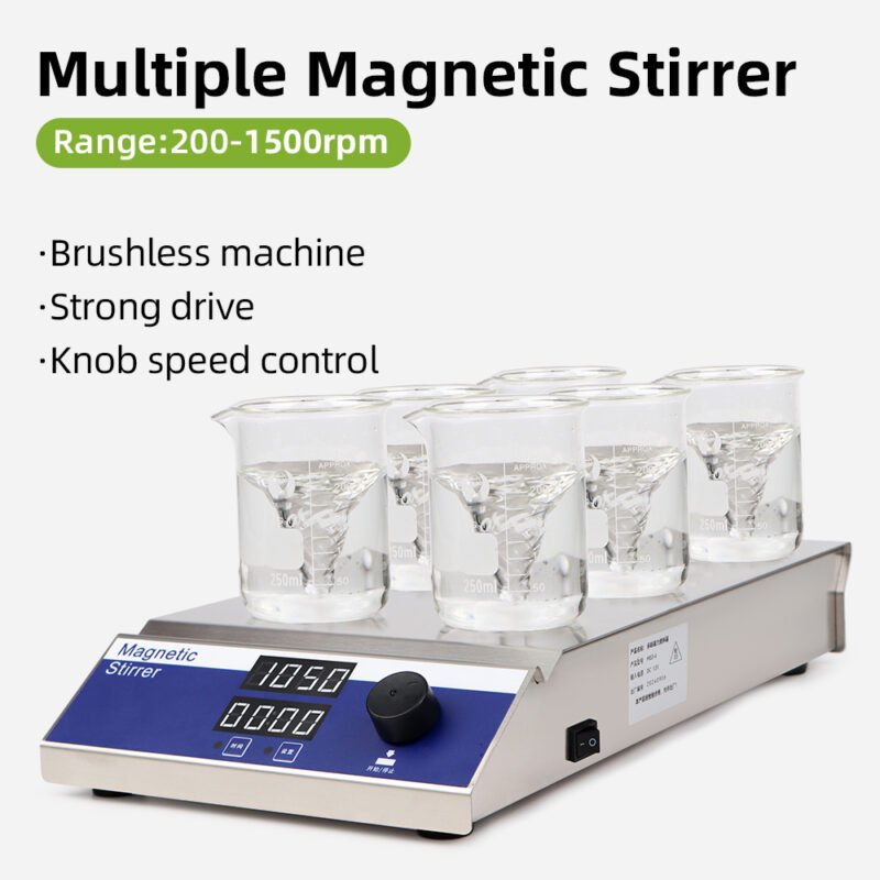 6-unit magnetic stirrer MS36+LA046 - Image 4