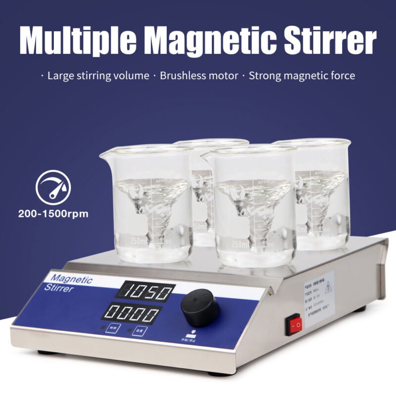 4-unit magnetic stirrer MS34+LA045 - Image 5