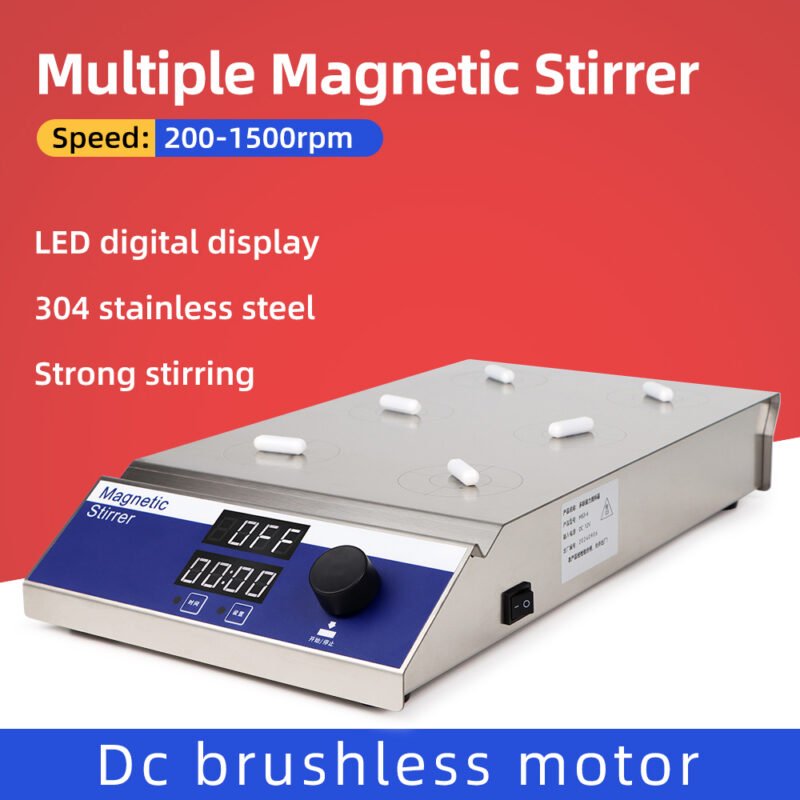 6-unit magnetic stirrer MS36+LA046 - Image 5