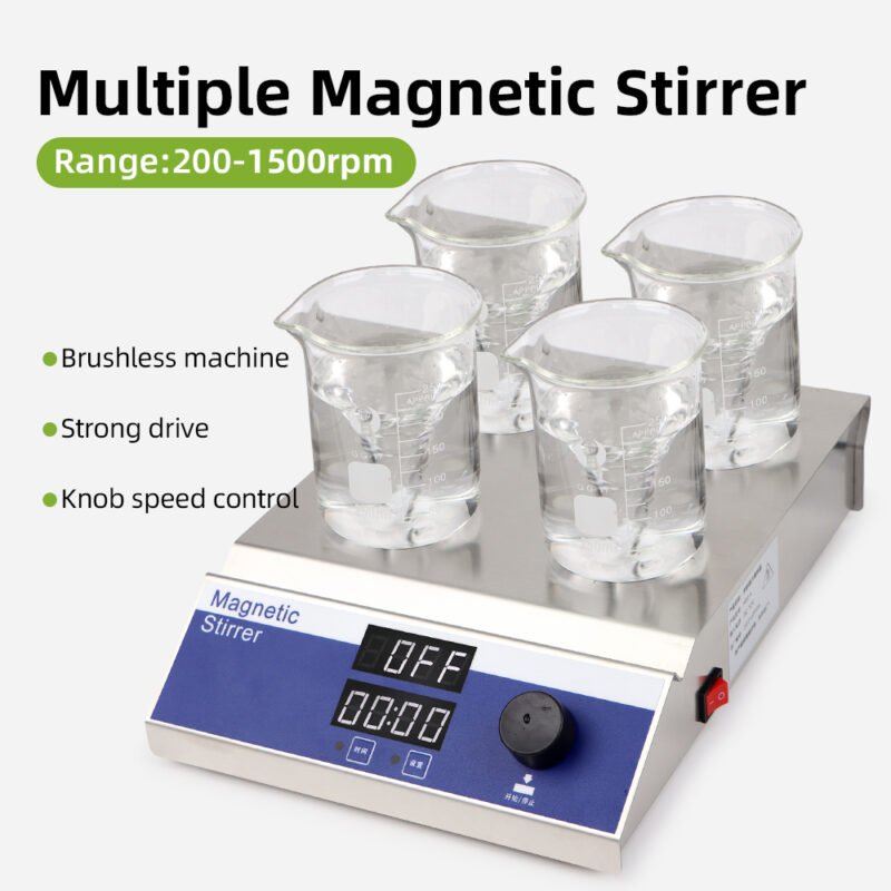 4-unit magnetic stirrer MS34+LA045 - Image 6
