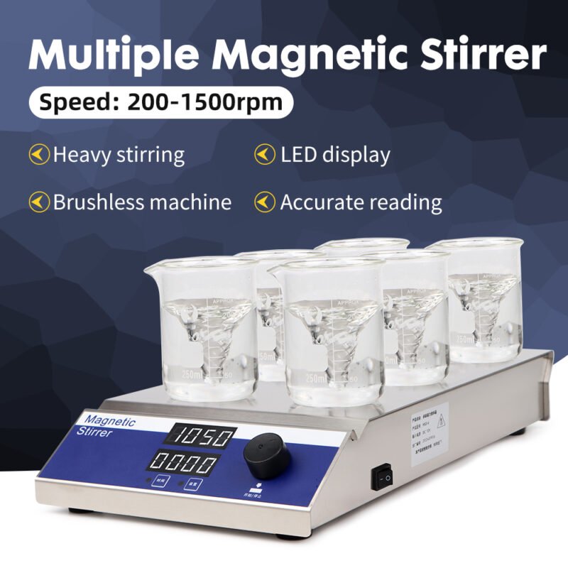 6-unit magnetic stirrer MS36+LA046 - Image 6