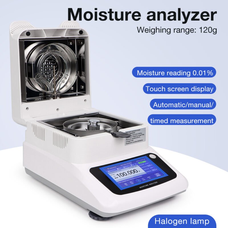 120g/0.001g 5-inch touchscreen moisture analyzer+BS029 - Image 5