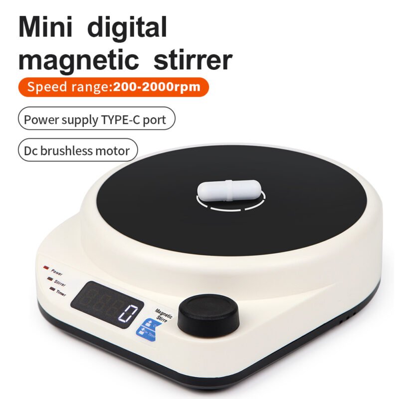 5L Digital display Mini magnetic stirrer MS5S+LA055 - Image 8