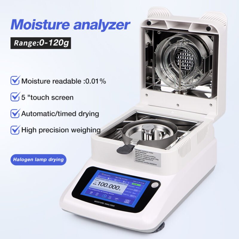120g/0.001g 5-inch touchscreen moisture analyzer+BS029 - Image 6