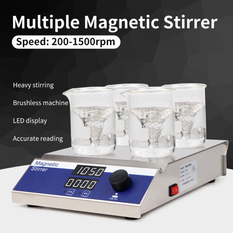 4-unit magnetic stirrer MS34+LA045 - Image 8