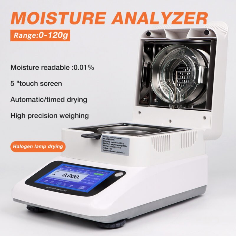 120g/0.001g 5-inch touchscreen moisture analyzer+BS029 - Image 8