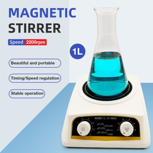 1L Mini Timer Speed Regulating Magnetic Stirrer+LA121 - Image 2