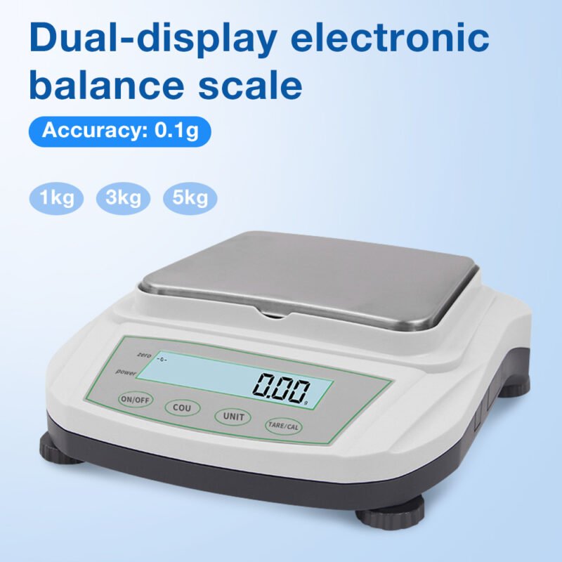 1Kg/3Kg/5Kg 0.1g Dual display electronic balance scale+BS041/BS042/BS043 - Image 3