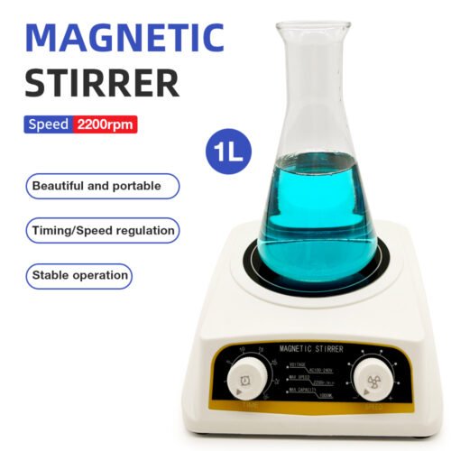 1L Mini Timer Speed Regulating Magnetic Stirrer+LA121 - Image 3