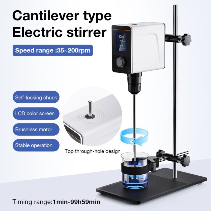Top Perforation brushless motor mixer with beaker clamp+LA136EU-LA138EU - Image 2