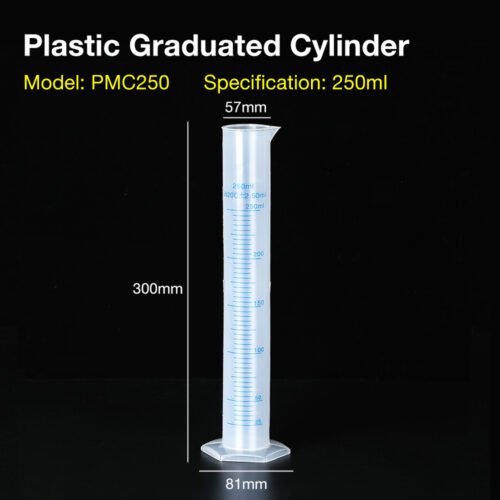 Plastic measuring cylinder+PMC10ml-PCM1000ml - Image 6