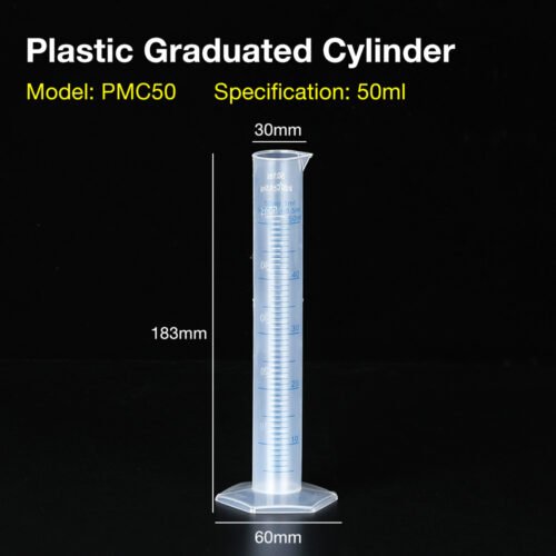 Plastic measuring cylinder+PMC10ml-PCM1000ml - Image 4