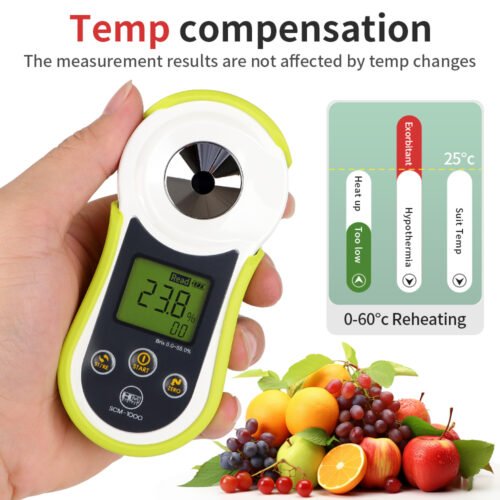 Bluetooth Digital Display 0-55% Sugar Refractometer+SCM100 - Image 3